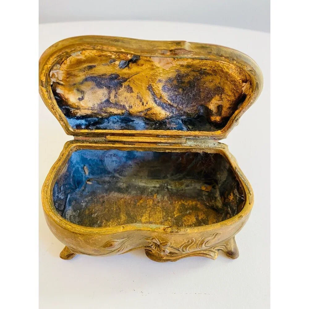 Vintage JB Jennings Brothers Jewelry Box, Jewelry Case, Trinket Holder, Jewelry